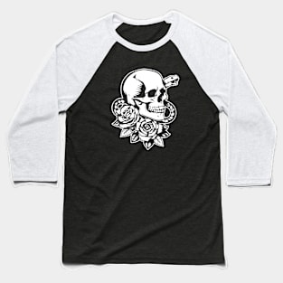 skull with snake tatto design Baseball T-Shirt